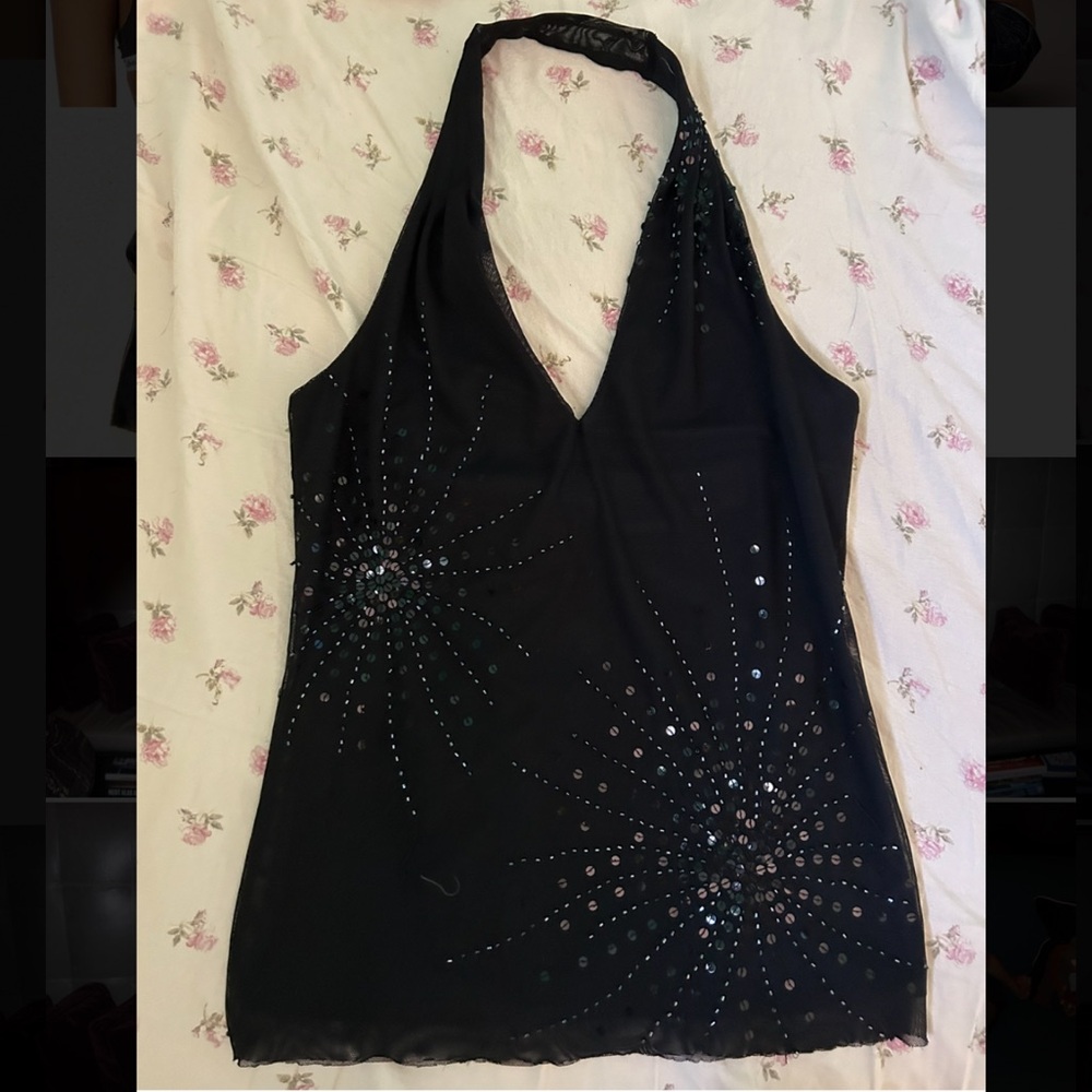 vintage beaded top